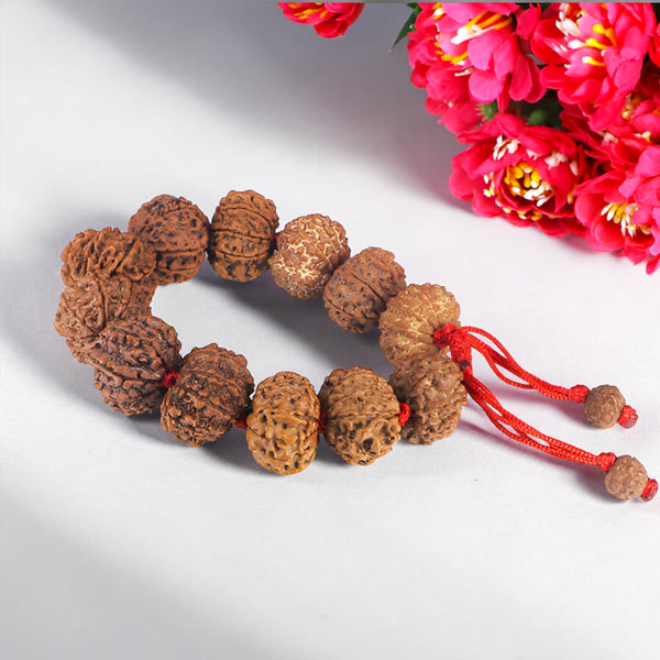 "Premium original 10 Mukhi Nepali Rudraksha Bracelet crafted with authentic Rudraksha beads, valued for spiritual significance and traditional elegance."