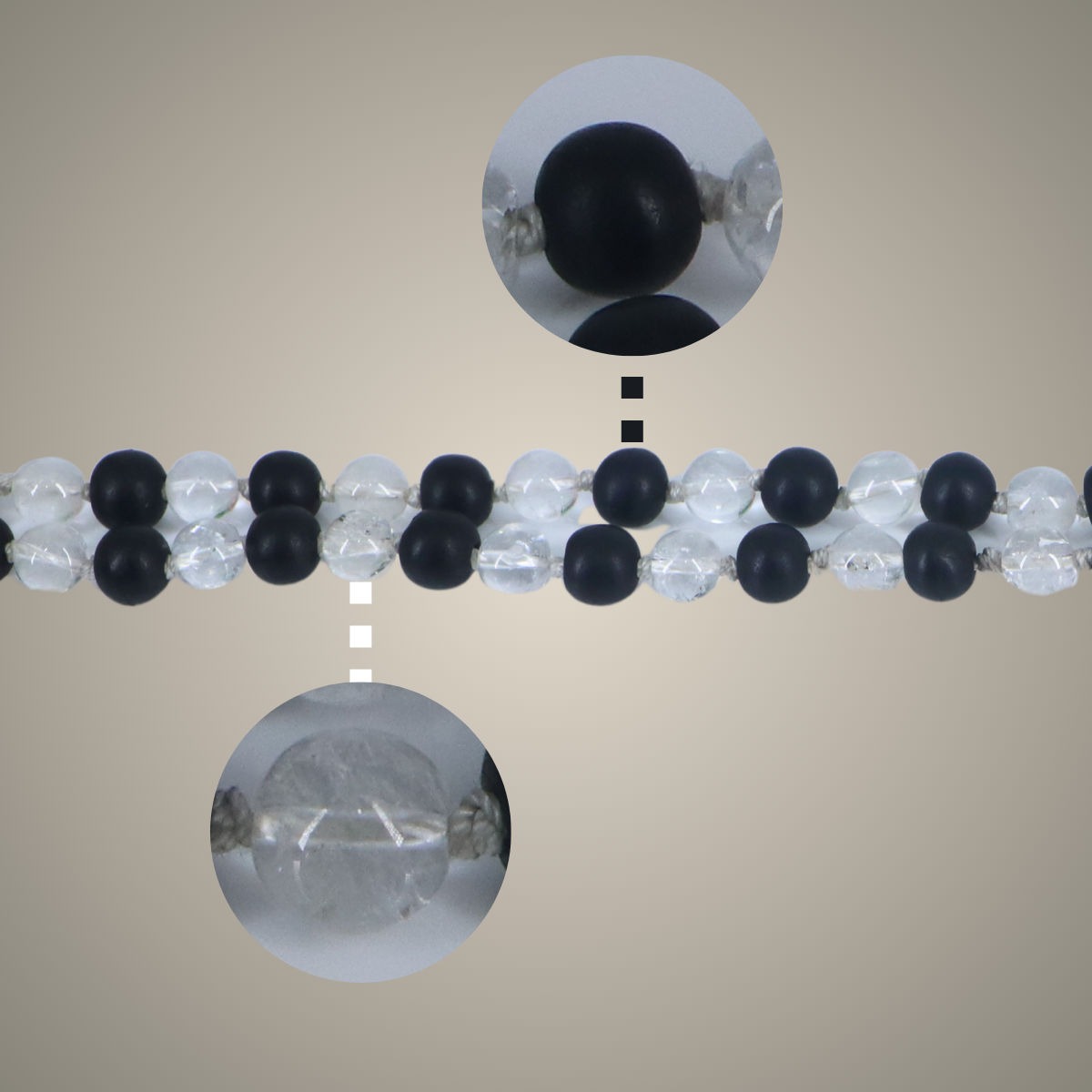 Karungali & Sphatik Combo Mala
