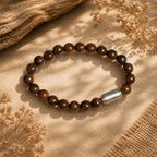 "Premium natural Bronzite Stone Bracelet with polished gemstone beads, crafted for elegance, beauty, and positive energy."