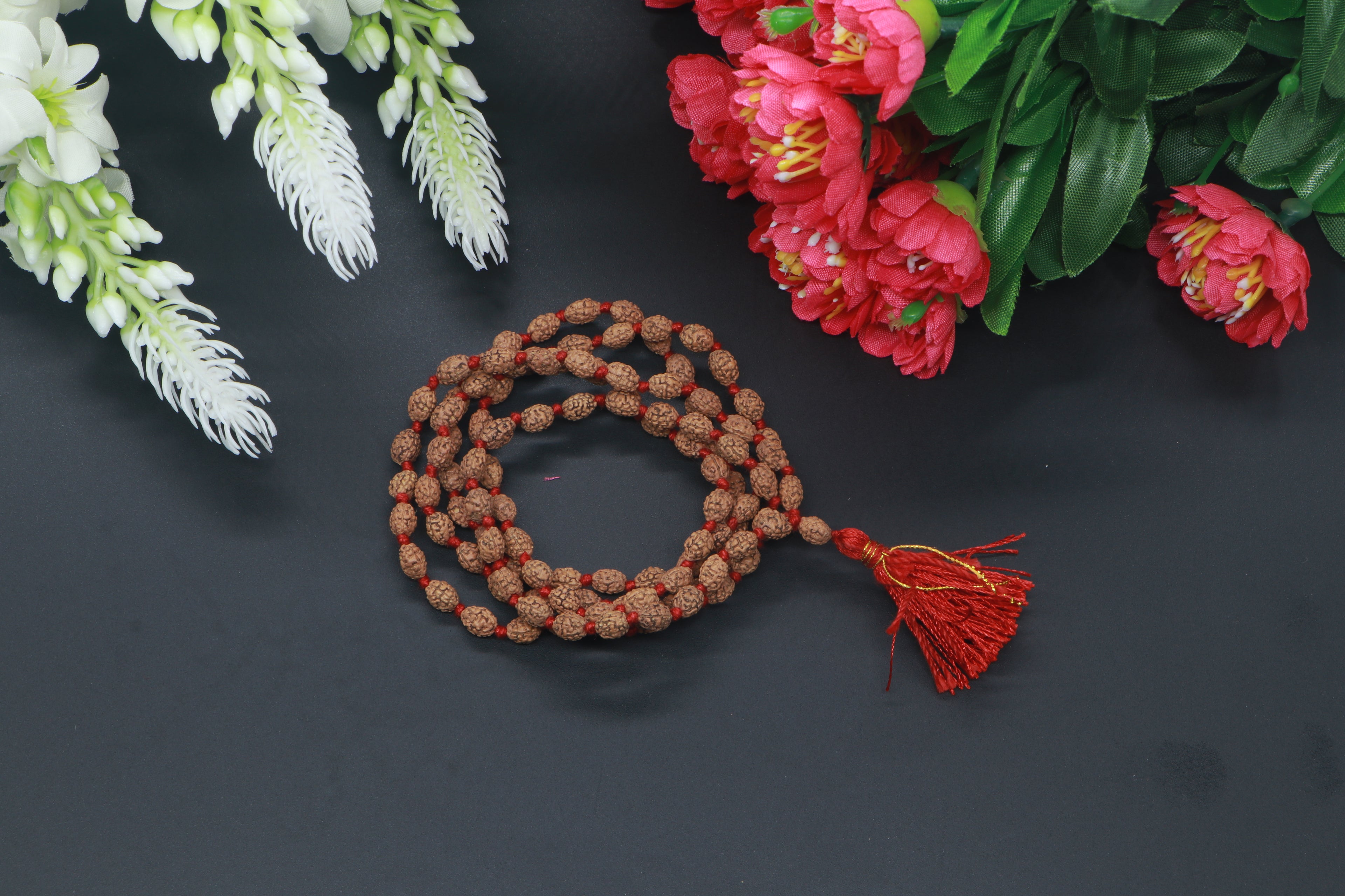 3 Mukhi Rudraksha Mala