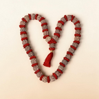 "Premium original 6 Mukhi Nepali Rudraksha Kantha crafted with authentic Rudraksha beads, valued for spiritual significance and traditional elegance."