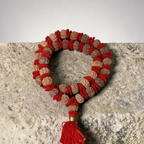"Premium original 8 Mukhi Nepali Rudraksha Kantha crafted with authentic Rudraksha beads, valued for spiritual significance and traditional elegance."