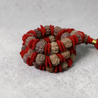 "Premium original 8 Mukhi Nepali Rudraksha Kantha crafted with authentic Rudraksha beads, valued for spiritual significance and traditional elegance."