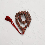"9 Mukhi Nepali Rudraksha Kantha made with authentic Rudraksha beads in a traditional and spiritual design."