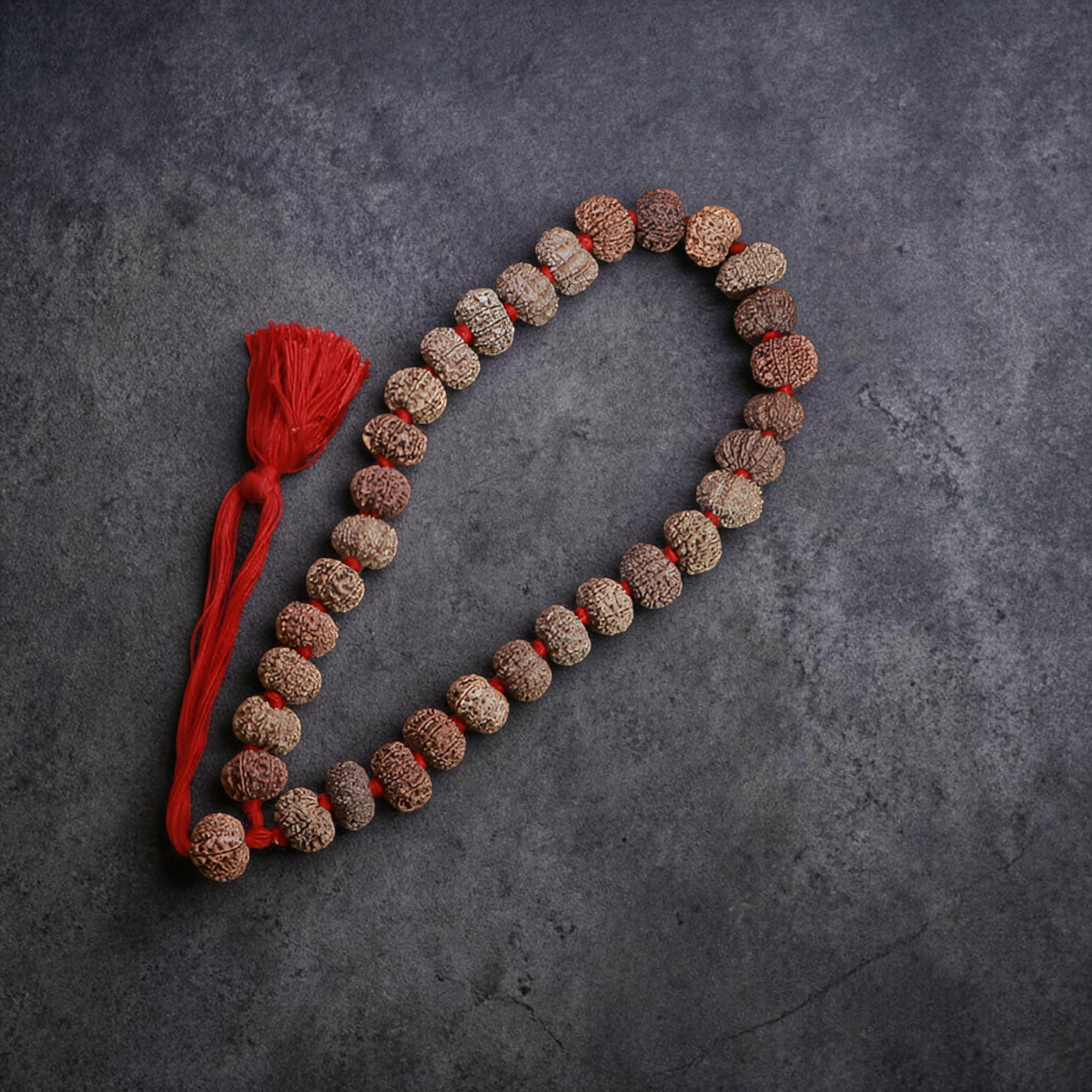 "9 Mukhi Nepali Rudraksha Kantha made with authentic Rudraksha beads in a traditional and spiritual design."