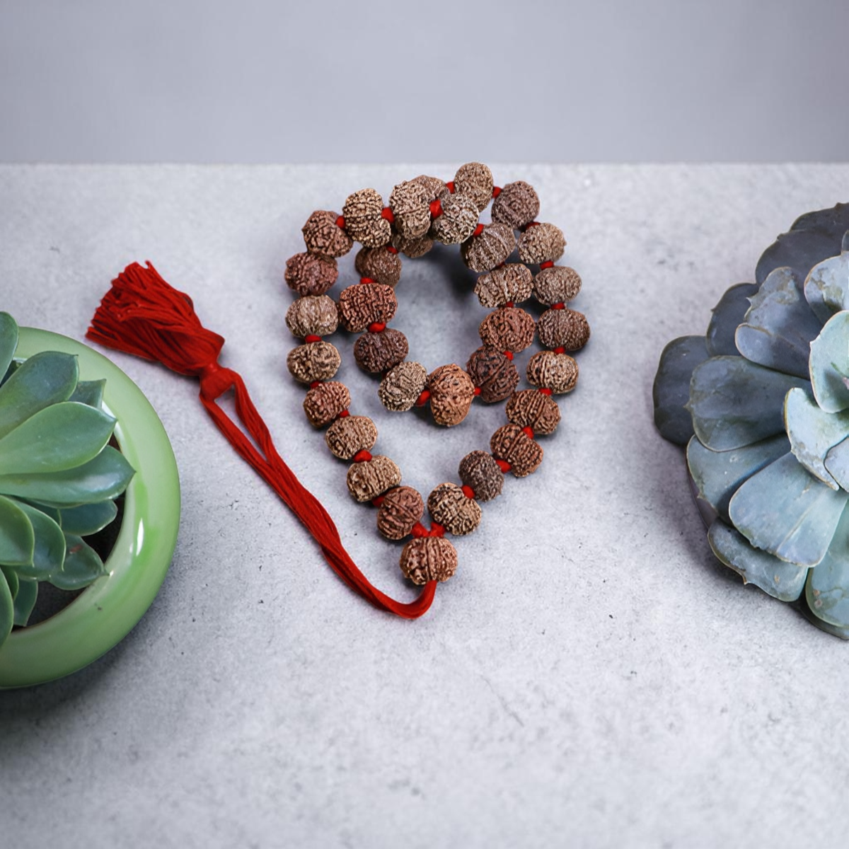 "11 Mukhi Nepali Rudraksha Kantha made with authentic Rudraksha beads in a traditional and spiritual design."