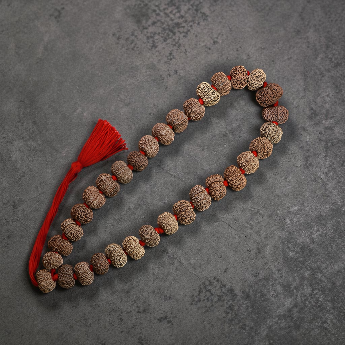 "12 Mukhi Nepali Rudraksha Kantha made with authentic Rudraksha beads in a traditional and spiritual design."