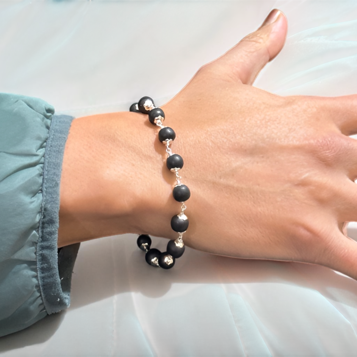Karungali Bracelet Silver