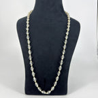 "Premium 54+1 Beads Sphatik Mala with pure silver, featuring natural crystal beads for elegance, clarity, and spiritual significance."