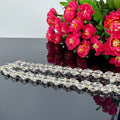 "Premium 54+1 Beads Sphatik Mala with pure silver, featuring natural crystal beads for elegance, clarity, and spiritual significance."