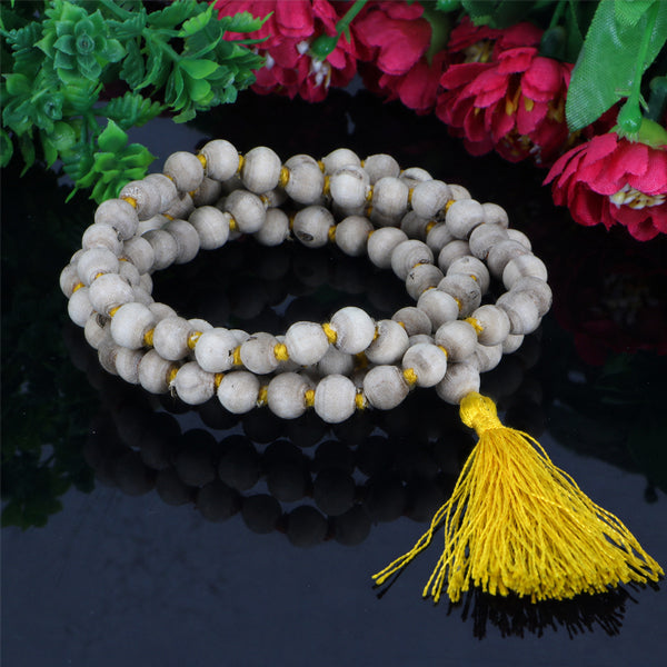 "Premium Tulsi Mala made with sacred Tulsi beads for devotion, spirituality, and traditional elegance."