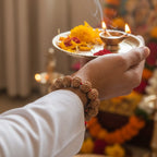 7 Mukhi Rudraksha Bracelet with 12 Genuine Nepali Beads - Government Lab Certified | Sanklp