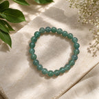 "Premium natural Green Aventurine Stone Bracelet with polished gemstone beads, crafted for elegance, beauty, and positive energy."