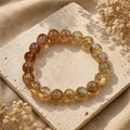 "Premium top quality Citrine Stone Bracelet with polished natural gemstone beads, crafted for elegance, beauty, and positive energy."