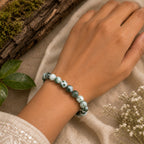 "Premium natural Tree Agate Stone Bracelet with polished gemstone beads, crafted for elegance, beauty, and positive energy."