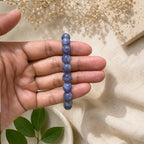 "Premium natural Blue Aventurine Stone Bracelet with polished gemstone beads, crafted for elegance, beauty, and positive energy."