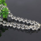 "Premium Diamond Cut Sphatik Mala with polished faceted crystal beads, crafted for elegance, clarity, and spiritual significance."