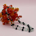 Sphatik & Karungali combo Mala - German Silver