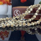 "Premium Ram Naam Tulsi Mala made with sacred Tulsi beads for devotion, spirituality, and traditional elegance."