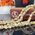 "Premium Radha Naam Tulsi Mala made with sacred Tulsi beads for devotion, spirituality, and traditional elegance."