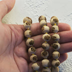 "Premium Radha Naam Tulsi Mala made with sacred Tulsi beads for devotion, spirituality, and traditional elegance."