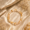 "Premium natural Citrine Stone Bracelet with polished gemstone beads, crafted for elegance, beauty, and positive energy."