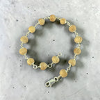 "Premium Clean Bead Tulsi Bracelet with pure silver, made from sacred Tulsi beads for spirituality, devotion, and traditional elegance."