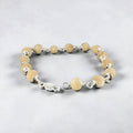 "Premium Clean Bead Tulsi Bracelet with pure silver, made from sacred Tulsi beads for spirituality, devotion, and traditional elegance."